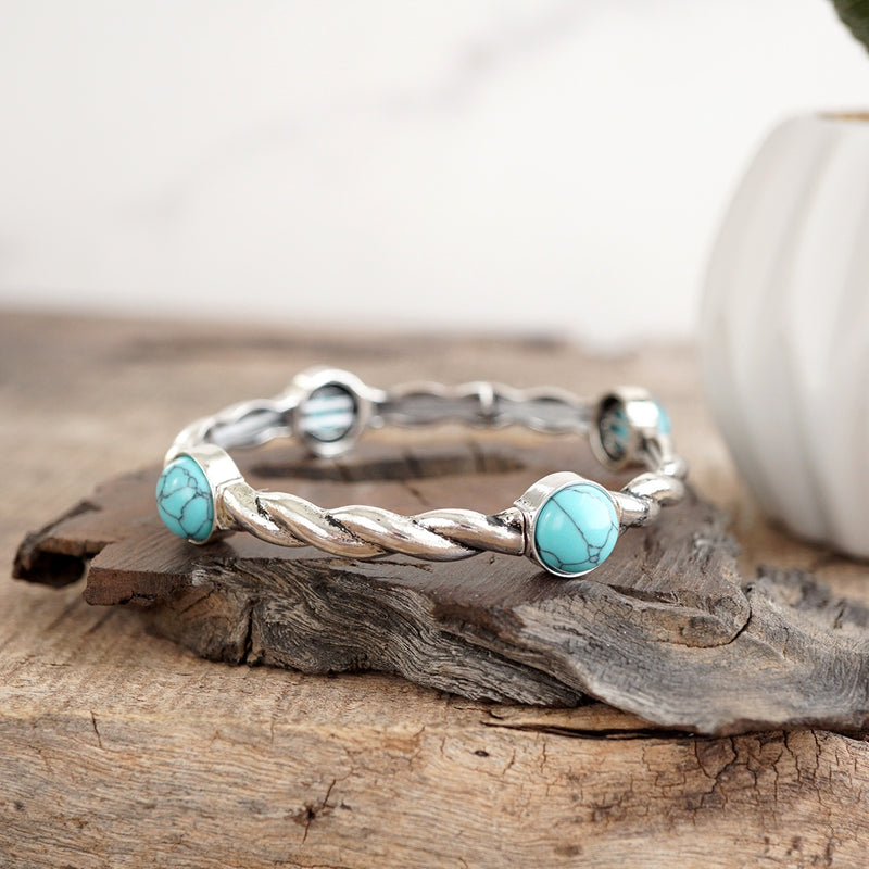 Desert Charm – Western Silver Bangle Bracelet Collection