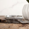 Prairie Glow – Western Stretchy Silver Bangle Bracelet