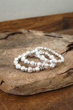 Silver Tone Beaded Boho Bracelet Set