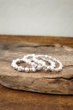 Silver Tone Beaded Boho Bracelet Set