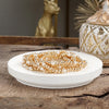 Golden Harmony – Set of 9 Stretchy Bracelets with Pearls and Gold Beads