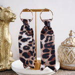 Wild Whimsy – Statement Fabric Tie Hoop Earrings
