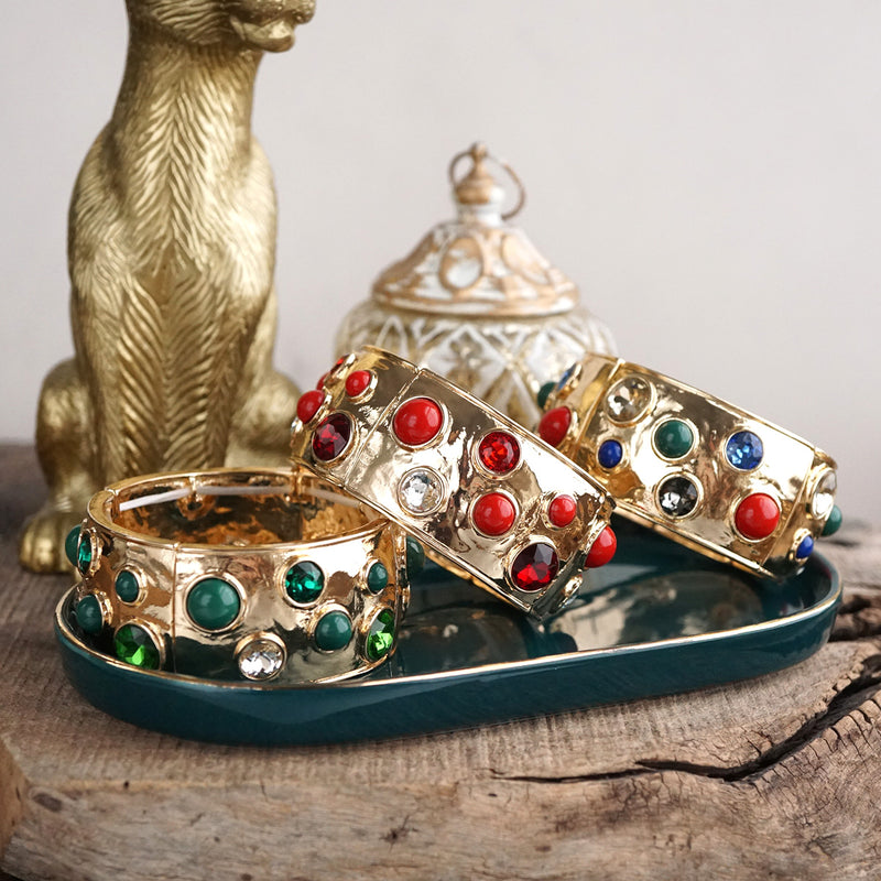 Starlit Shimmer – Crystal Cab Stretchy Bangle