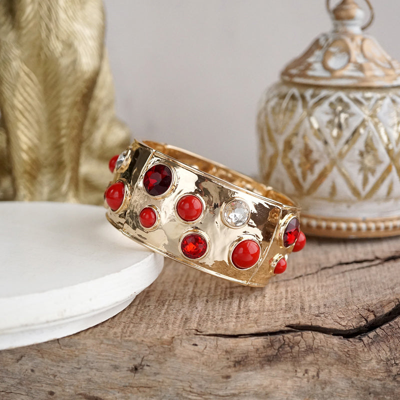 Starlit Shimmer – Crystal Cab Stretchy Bangle