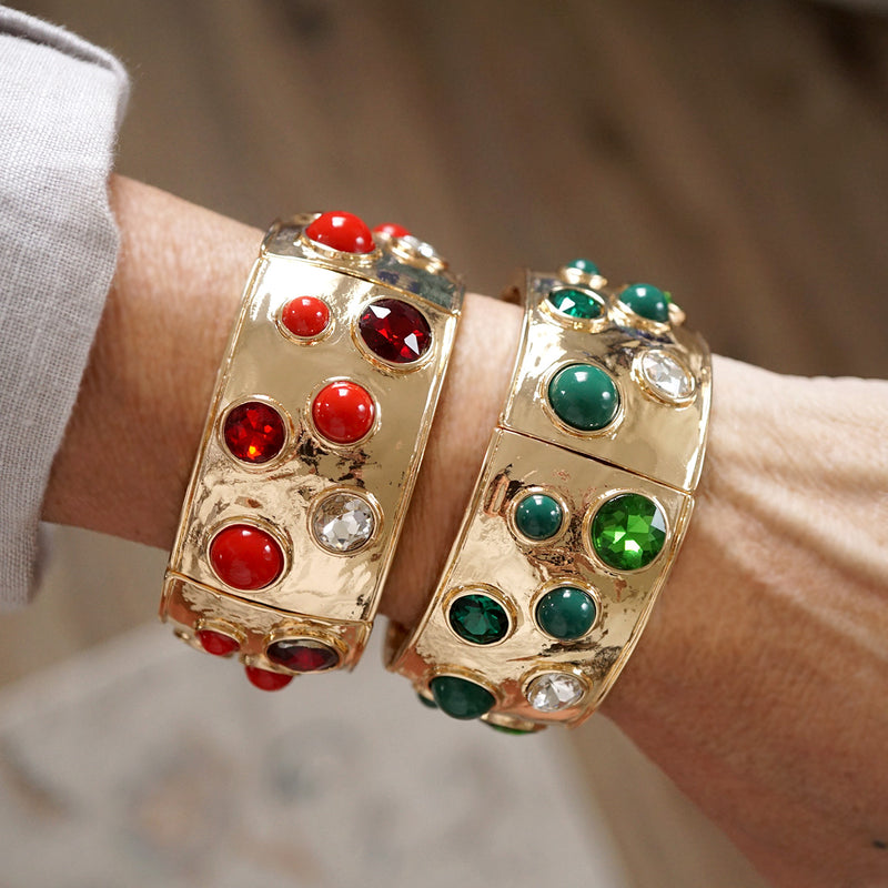 Starlit Shimmer – Crystal Cab Stretchy Bangle