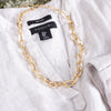 Chunky Cable Chain Necklace in Gold Tone