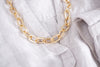 Chunky Cable Chain Necklace in Gold Tone