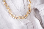 Chunky Cable Chain Necklace in Gold Tone