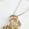 Minimalist Mid-Length Abstract Pendant Necklace – Gold or Silver Tone