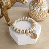 Faithful Layers – Chunky Acrylic Rondelle Beads &amp; Cluster Coin Bracelet