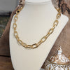 Chunky Cable Chain Necklace in Gold Tone