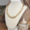 Chunky Cable Chain Necklace in Gold Tone
