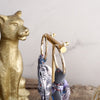 Wild Whimsy – Statement Fabric Tie Hoop Earrings