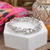 Bold Links – Stretchy Shackle Chain Bracelet in Gold or Silver