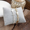 Gracefully Linked – Sideways Cross Charm Bracelet in Gold or Silver