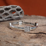 Desert Dream Stretch Bangles – Silver-Toned Western Glam with Crystal Kisses