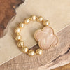 Clover Golden Chunky Beads Bracelet