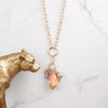 Desert Bloom – Long Cluster Charm Necklace