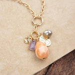 Desert Bloom – Long Cluster Charm Necklace
