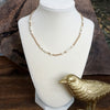Short Dainty Necklace - Pearls and Ball Beads