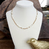 Short Dainty Necklace - Pearls and Ball Beads