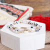 Beaded Bracelets Sets with glass and metal beads and freshwater pearls