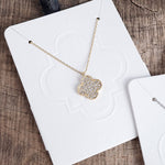 Short Dainty Clover Elegant Gift Necklace