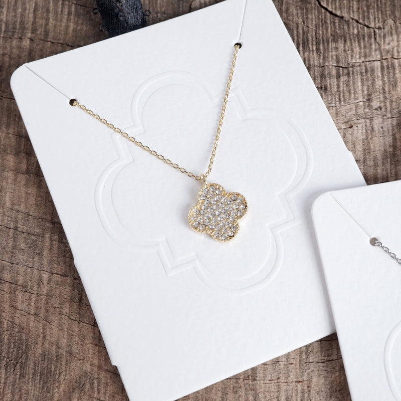 Short Dainty Clover Elegant Gift Necklace