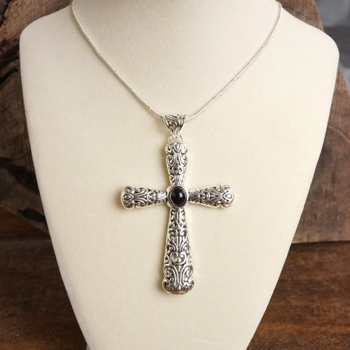 Timeless Classic Cross Necklace – Filigree Design