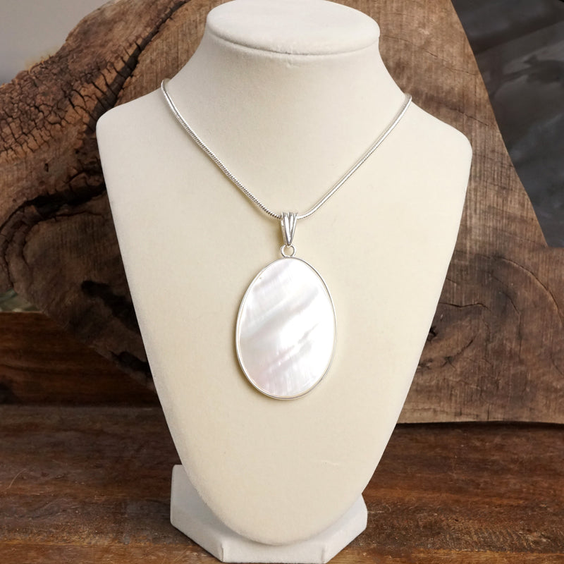 Timeless Classic Pendant Necklace - Mother Of Pearl Abalone