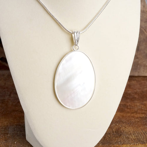 Timeless Classic Pendant Necklace - Mother Of Pearl Abalone