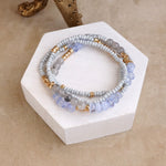Sunwashed Layers – Dainty Beaded Bracelet Set (4pc)