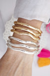 Everyday Ease – Stretchy Trio Bracelet Set in Gold or Silver Tone