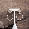 Boho Coin and Hoop Earrings – Silver & Gold Tone