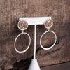 Boho Coin and Hoop Earrings – Silver & Gold Tone