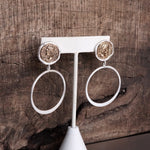 Boho Coin and Hoop Earrings – Silver & Gold Tone