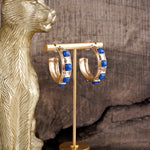 Celestial Glow – Fall Jeweled Hoop Earrings