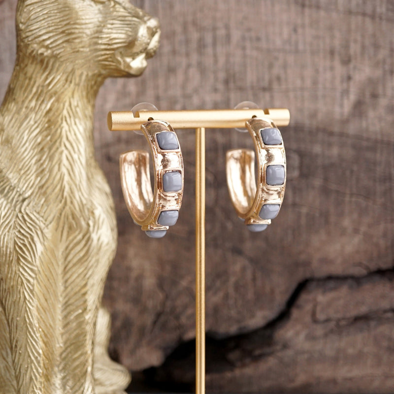 Celestial Glow – Fall Jeweled Hoop Earrings