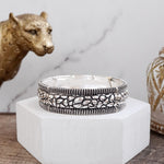 Moon Pebble – Textured Wide Stretch Bangle