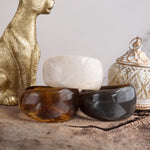 Warm Whisper – Chunky Resin Statement Bangle