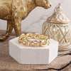 Bold Links – Chunky Chain Stretchy Bracelet - in Gold or Silver