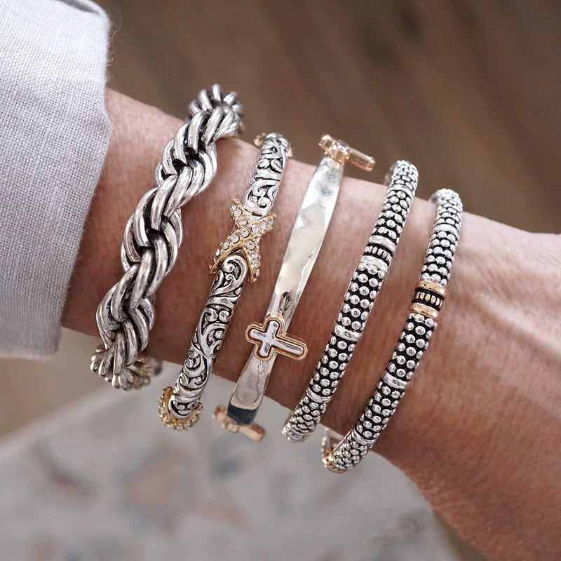 Luna Links – Silver Boho Bangles Collection