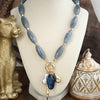 Sculpted Harmony – Bold Beaded Cluster Pendant Necklace