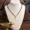Moonlit Clover – Beaded Necklace with Mother of Pearl Pendant