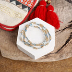 Layered Colorful and Gold Beaded Bracelets Sets
