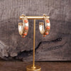 Jeweled Bubble Hoop Earrings – Colorful Acrylic Cabochons