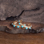 Jeweled Bubble Hoop Earrings – Colorful Acrylic Cabochons