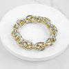 Chunky Chain Bracelet in Silver and Gold tone