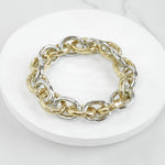 Chunky Chain Bracelet in Silver and Gold tone