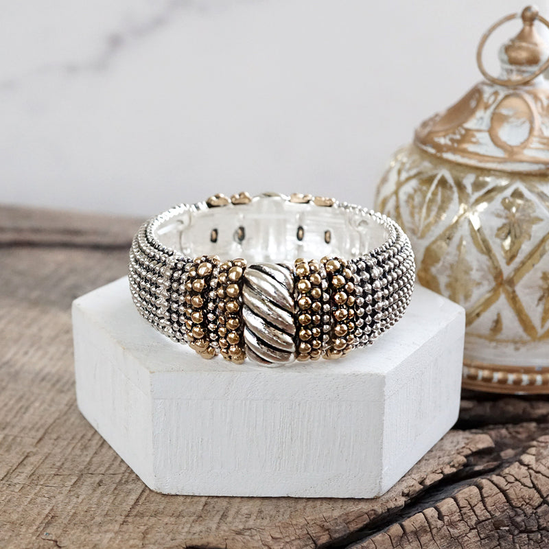 Boho Luxe – Wide Statement Stretch Bangles (6 Styles)